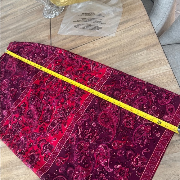 EXPRESS 100% Silk Wrap Around Maxi Skirt - Size 11/12 - Picture 13 of 16